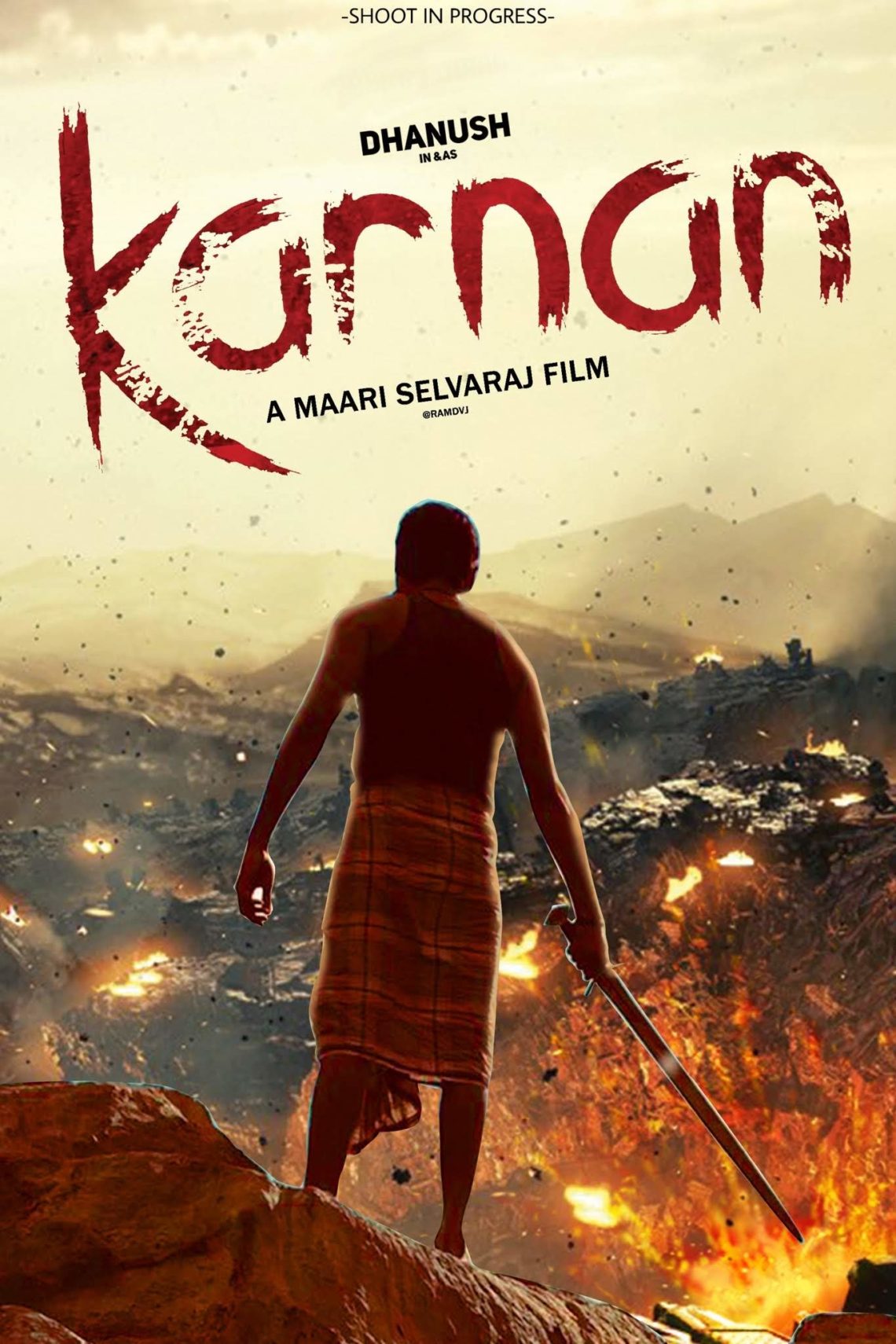 Karnan Movie Poster(s) by Dhanush fans  Live Cinema News