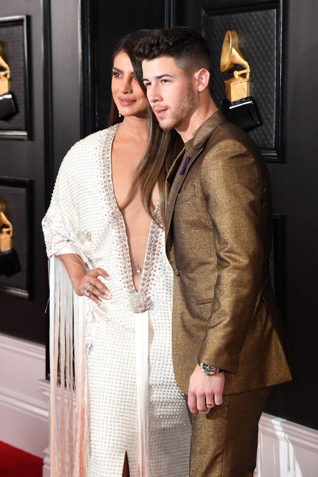 Priyanka Chopra and Nick Jonas beautiful Images at Grammy 2020 ~ Live