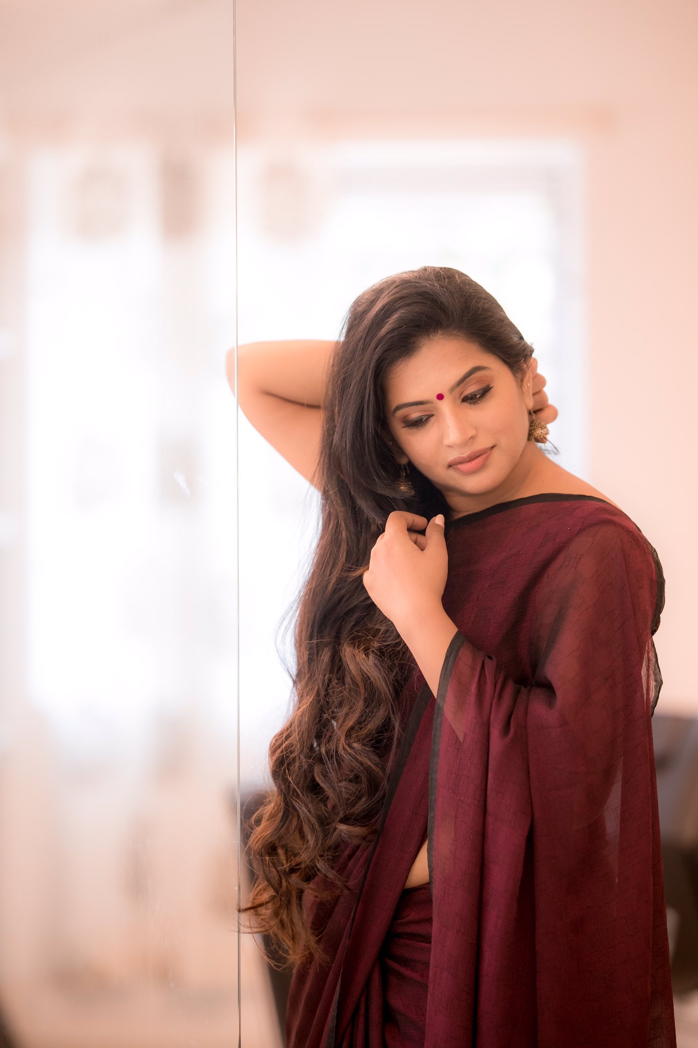 Actress Akila Latest Saree Photos